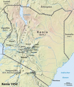 Кения в 1952 году