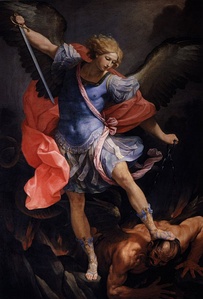 El arcángel Miguel (1636), de Guido Reni, Santa Maria della Concezione dei Cappuccini, Roma.