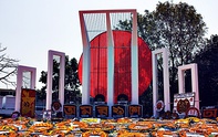 The Central Shaheed Minar on Language Movement Day