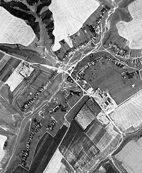 Спутниковая съёмка села Малушино. 1972 год