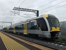 An Auckland Transport electric train