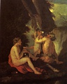 Nymphe and Satyr by Nicolas Poussin - Pushkin Museum, Moscow (between 1626 and 1628)