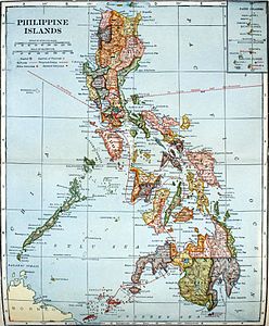 Карта Филиппин 1921 года