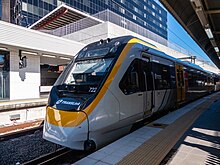 Queensland Rail's New Generation Rollingstock at Roma Street station.