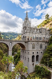 Las Lajas Cathedral in Nariño