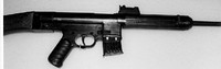 The early Mauser Gerät 06H prototype assault rifle and The CEAM Modèle 1950, a French effort to put the StG 45(M) concept into mass production. Chambered in .30 Carbine.