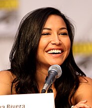 Television critics commended the interactions between Santana (Rivera, above) and Finn (Monteith, below)