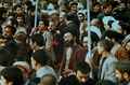 Current Iranian leader,Ayatollah Ali Khamenei, in a Revolutionary protest in Mashhad