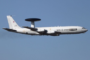 A NATO E-3 Sentry, the aircraft type used for monitoring in Operation Sky Monitor