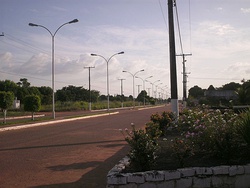 An avenue in Caracaraí