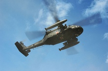 An example of a medical evacuation variant of the U/HH-60 Black Hawk