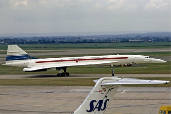 Concorde con cola de resistencia de onda 'alta'