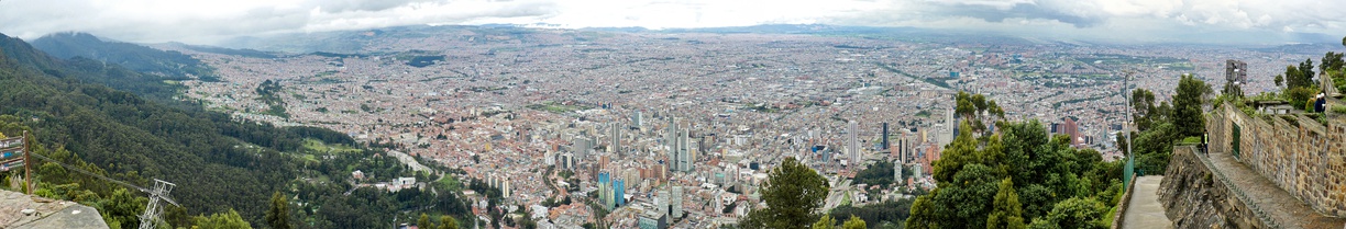  Panoramic view of Downtown and Southern Bogotá