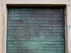 Valentine Fleming's name on the Glenelg war memorial