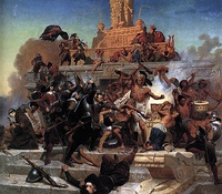 The Storming of Teocalli by Cortez and His Troops (1848)