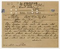 Швеция: телеграмма Саломона Андре Альфреду Нобелю (видна телеграфная марка) (1896)