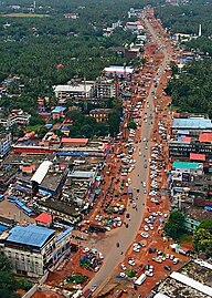 Birds Eye view of Uppala before flyover construction towards South