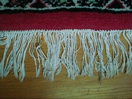 Kilim end and fringes