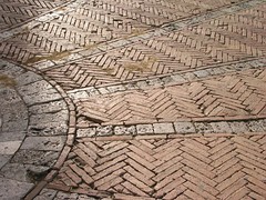 Pavimento de la Piazza del Campo, en Siena