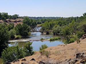 Boise River and Canal Bridge in Caldwell