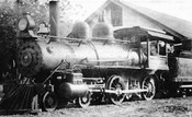 Locomotora del ferrocarril Verapaz en la década de 1900.