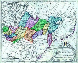 Иркутское наместничество на карте