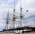 Jylland: the only wooden screw frigate that is preserved.