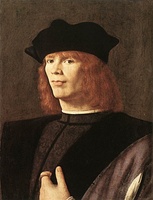 Portrait of a Man, c. 1500 - oil on panel; H.42 cm, W. 32 cm, Brera Gallery