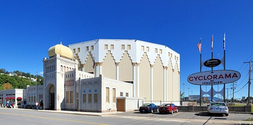 Edificio del Ciclorama de Jerusalén (Saint Anne de Beaupre, Quebec, Canadá).