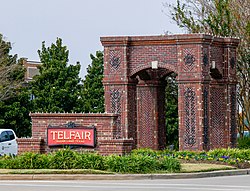 Telfair entrance, University Blvd
