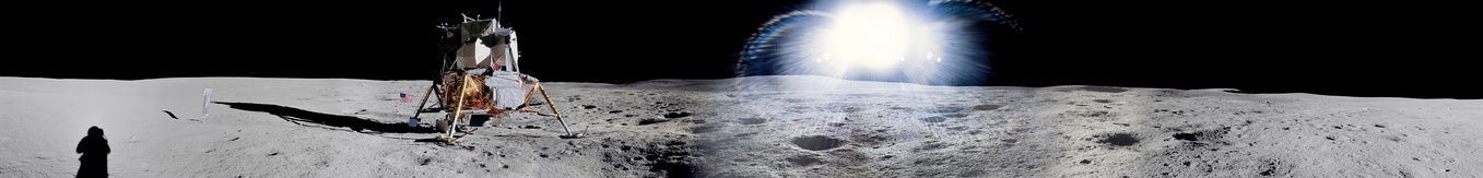  Panorama of the Apollo 14 landing site taken in 1971