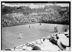 Davis Cup 1913 quarterfinal at the West Side Tennis Club, New York - Rice (Australasia) against McLoughlin (United States)