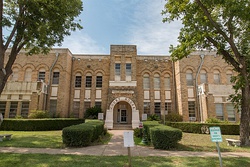 The Frio County Courthouse in Pearsall