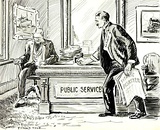 Cartoon demanding better safety from shipping companies, 1912