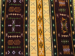 Detail of a traditional Berber carpet