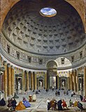 Пантеон в Риме. Картина Дж. П. Панини. Ок. 1734. Холст, масло. Национальная галерея искусства, Вашингтон