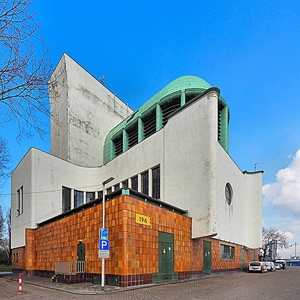 Ventilation tower of the Maastunnel in Rotterdam, Netherlands (1937)[156]