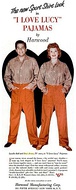 1953 American advert for his and hers day pajamas, I Love Lucy-style