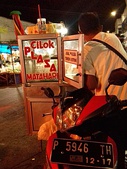 Cilok street vendor on motorcycle