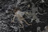 Humanoid petroglyph in Holy Spirit Grotto (corinto cave), Morazan, El Salvador.