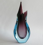 modern bi-color vase