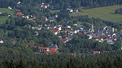 Bischofsgrün seen from Ochsenkopf