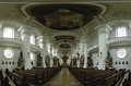 Interior of parish church of St Verena