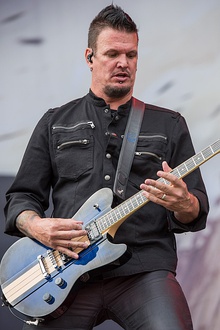 Donegan performing with Disturbed at Rock im Park 2016