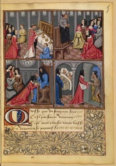 Scènes de piété d’une dame, f.5