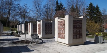 A modern columbarium in a small town (Ebingen, Germany)