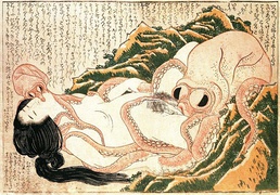 Katsushika Hokusai: El sueño de la mujer del pescador, 1820.