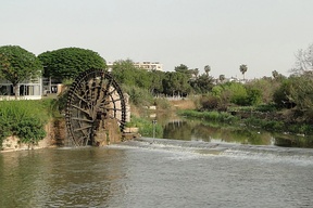 The Orontes River and Norias of Hama