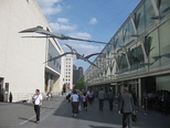 Quetzalcoatlus models in South Bank, created by Mark P. Witton for the Royal Society's 350th anniversary, 2010