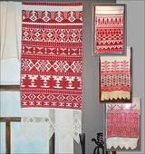 Rushnyk, old traditional Russian weaving style. The patterns vary between regions, and can be found across Russian history in textiles and Russian architecture